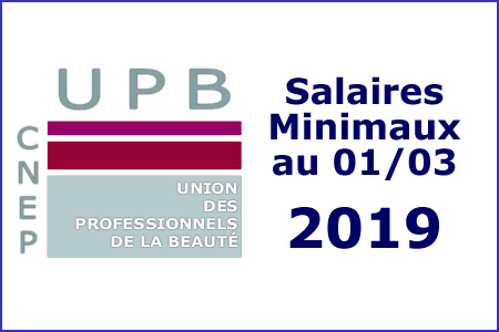 Les salaires minimaux au 1er mars 2019